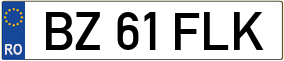 Trailer License Plate